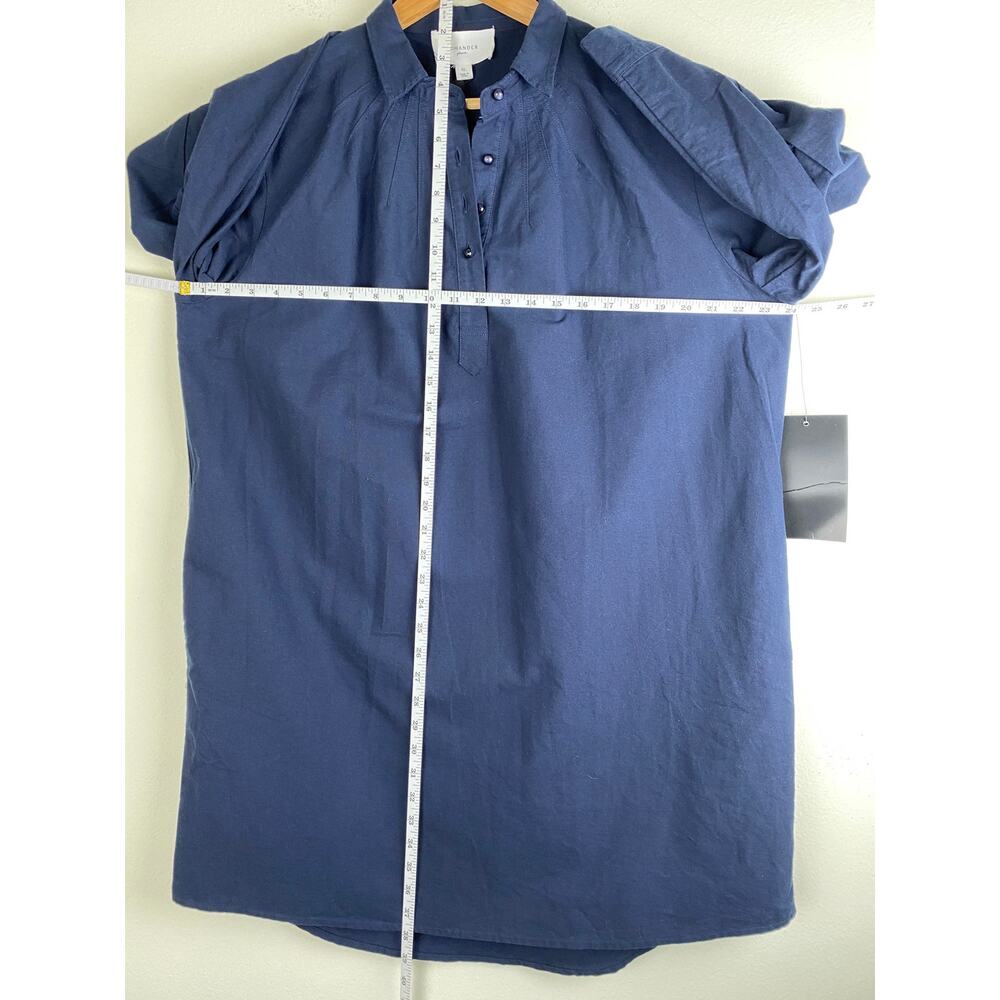 Tuckernuck Polly Mini Dress Navy Cotton Collared Shift XL NWT - Picture 14 of 14